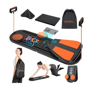 Pilates Board - Pilates Reformer Set, Portable and Foldable Pilates Board for Home Workout, Multifunctional Pilates Board for Women, Pilates Reformer Machine for Home Exercise