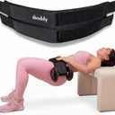 Hip Thrust Belt with Dual-Strap Design  Booty Builder for Heavy Dumbbells, Kettlebells & Plates Up to 400 lbs  Comfortable Glute Workout Equipment for Women  Coach Tested  Home & Gym Use.