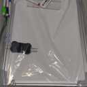 Fabric Cubicle Wall White Board, 11.8 x 7.8 Inch Office Cubicle Whiteboard with Fabric Wall Hanging, Dry Eraser, Drywipe Pens, Compact Dry Erase Hanging Board for Dorm, Home, or Office