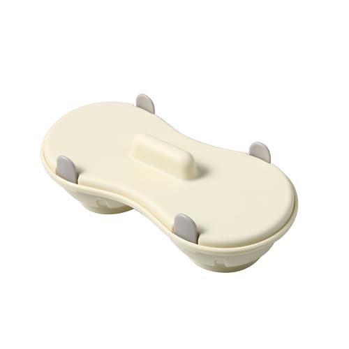 2 Cavity Microwave Egg Cooker, Breakfast Double Row Egg Cooker, Poached Egg Cup Kitchen Cooking Gadgets (Pale Goldenrod)