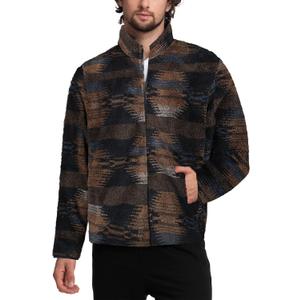Mad Dog Men's Sherpa Jacket Ultimate Fuzzy Sweater for Men, Fleece Winter Coats, Mens Cold Weather Jackets (Black, XL)