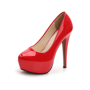 OCHENTA Women's Platform Slip On High Heels Dress Pumps, Size 245(1.5)