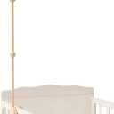 Crib Mobile Holder, HBM Wooden Mobile Arm & Hanger for Crib, Nursery Decor for Baby Girl Boy, 2 Ft
