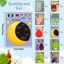 CY2SIDE Passover 10 Plagues Sticker - 40PCS Make Your Own Jewish Passover Frogs Sticker Craft Game for Kids School Reward DIY Pesach 10 Plagues Party Favor for Kids Holiday School Classroom Activities
