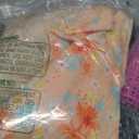 Yaomiao 8Pcs Old Lady Costume Set for Women Fat Suits Grandma Dress Suits Short Sleeve Robe Granny Wig Crutch (Cute Gray Hair, Large)