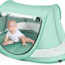 Baby Beach Tent,Large Pop Up Beach Tent Sun Shade for Beach,Portable Baby Travel Tent with Mosquito Net,Indoor Baby Play Tent,UPF 50+ UV Protection Sun Shelters for Infants