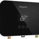 Tankless Water Heater Electric 6.5KW, Compact on Demand Instant Hot Water Heater Electric for Under Sink 240V.