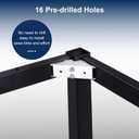 Modern Industrial Metal Table Legs,DIY Black Heavy-Duty Legs for Dining, Desks Powder-Coated Finish, Suitable for Home Offices, Kitchens, and Living Rooms.(28'' * 47'')