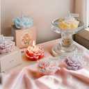 Mom Gifts: Mothers Day Candle Set Scented Aromatherapy 6-Pack - Soy Wax Carnation Shaped Candles in a Thank You, Mom Box - Great Gift on Mothers Day, Birthdays, and Christmas (Pink)