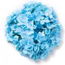 DFAF Hydrangea Silk Flowers Heads  Artificial Hydrangea Flowers with Stems for DIY Wedding Centerpiece Home Party Baby Shower Decor (Blue)