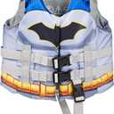 SwimWays DC Swim Trainer Life Jacket, US Coast Guard Approved Life Vest Kids Swim Vest, Pool Floats & Life Jackets for Kids 33-55 lbs, Batman