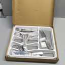 49-Piece Stainless Steel Silverware Set with Cutlery Organizer, Service for 8 with Steak Knives and Kitchen Utensils