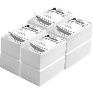 Fanfold 4" x 6" Direct Thermal Labels 4000 Thermal Printer Paper 8 Stacks Shipping Labels