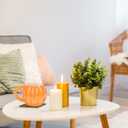 Cabilock 2PCS Halloween Pumpkin Mugs, 500ml Ceramic Pumpkin Fall Coffee Cup, Thanksgiving Halloween Christmas Gift for Women Men