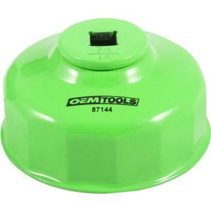 OEMTOOLS 74mm 14 Flute Oil Filter Wrench, Green, Blend