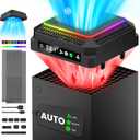 Auto Cooling System Compatible with Xbox Series X w LED Display Whisper Quiet Adjustable by Temperature, Series X Console Air Cooler Fan,2 USB Port,Rubber Dust Plugs for Xbox 360 Batteries