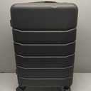 Sweetcrispy Carry on Luggage, Hard Shell ABS Suitcase with Double Spinner Wheels, Lightweight Expandable Rolling Suit Case with TSA Lock, 20 Inch Bronze Black