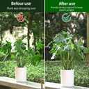 Yhtpouqe 4 Pack Plant Support Stakes, Plant Stakes for Indoor and Outdoor Plants. 28inch Plant Sticks with Extension Poles, Plant Clips, Plant Ties for Potted Monstera Plants, Climbing Plants (Green)