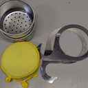 Swan Stainless Steel Sink Strainer Basket with Fast-Draining Side Drain, Includes 2 Double-Sided Scrubbing Sponges for Kitchen, Fruit, Vegetable & Food Waste Disposal (2 Pcs)