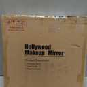 Hollywood Makeup Vanity Mirror with Lights - 10 LED Bulbs 15.7" Lighted Make Up Mirrors Adjustable Height, Touch Screen with 3-Color Lighting, Dimmable, 360 Rotation, for Dorm Desk Tabletop, Bedroom