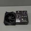 Thermalright TL-S12 CPU Fan 120mm Case Cooler Fan Comes with ARGB Lighting Effect,PC PWM Silent Computer Fan with 1500RPM Speed, CPU Cooling Fan Black(Black, Pack of 3)