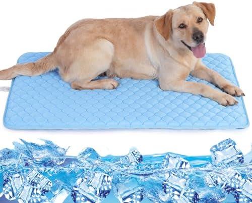 MARUNDA Dog Cooling Mat, Small - Self Cooling Mat for Dog and Cats, for Small Sized Pets (21-30Lb.) - Non-Toxic ，No Water Needed - Safe Use Dog Cooling Mat, ﻿