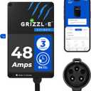 Grizzl-E 48A Ultimate Level 2 Fast Electric Vehicle (EV) Charger, UL Tested and Certified, Metal Case, Indoor/Outdoor Electric Car Fast Charging Station, Hardwired, Classic Black, J1772