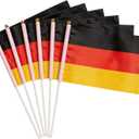 4 x 6PCS Hand-held Small Germany Flags For World Cup 2026HD PrintingLightweightProper Size-8 inch*5.5 inch