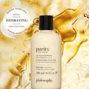 philosophy purity made simple one-step facial cleanser- with meadowfoam seed oil gently cleanses & melts away dirt, oil & stubborn makeup paraben-free face wash (4 pc set)