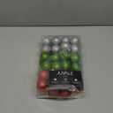 Juvale 48 Pack Mini Christmas Tree Ornaments, 1.5 in, Glitter Red, Green, Silver, Shatterproof Assorted Mini Christmas Balls, Holiday Decoration