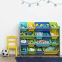 Humble Crew Kids Toy Organizer with 16 Bins, 4 Tier Storage for Playroom
