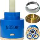 N35DW Faucet Cartridge,Suitable for Kraus and Pfist Single Handle Faucet,Replaces Glacier Bay OEM models 169-640, 704-612 & 704-615,CUPC/NSF/IAPMO Certification,Used for Bathroom and Kitchen Faucet