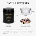 Deep Forest Gentle Scented Candles Set with Healing Crystals for Home Scented,Made of Plant Soy Wax 7oz,Relieve Stress,Balance Energy,Promote Love and Friendship,Attract Wealth
