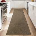 BEQHAUSE Hallway Runner Rugs 2x6, Hallway Rug Non-Slip Washable(Rolled-Up NO Creases), Runner Rug Absorbent Stain Resistant Hall Rug Carpet Runner, Entryway Rugs Floor Mat Laundry Room Rugs, Brown
