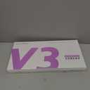 EWEADN V3 Wireless Keyboard and Mouse with Blue Backlit, Metal Panel, Bluetooth/2.4G Rechargeable Computer Keyboard and Mouse Combo Silent Lighted Full Size Cordless Keyboards-Black