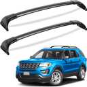 Tuyoung 300lbs Roof Rack Cross Bars Compatible with Ford Explorer 2016 2017 2018 2019 (Base/XLT/Limited/Sport/Platinum), Aluminum Crossbars Rooftop Cargo Bag Bike Luggage Carrier