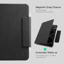 CoBak Magnetic Case with Stand for iPad Pro 13 Inch (M4/M5) 2024/2025, Multiple Viewing Angles, Smart Auto Sleep/Wake Cover with Corner Protection with Apple Pencil Holder Strap,Matte Black