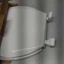 Centoco Elongated Toilet Seat, Closed Front with Cover, Residential, Plastic, Made in the USA, DSAZAM1600-001, White
