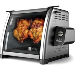 Ronco Modern Rotisserie Oven, Large Capacity (12lbs) Countertop Oven, Multi-Purpose Basket for Versatile Cooking, Easy-to-Use Controls