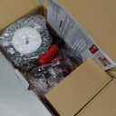 Geedel Rotary Cheese Grater, Kitchen Mandoline Vegetable Slicer with 3 Interchangeable Blades, Easy to Clean Grater for Fruit, Vegetables, Nuts (Red)