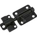 Adjustlock 4" Barrel Bolt, 2-Part Black Steel w Mounting Screws (854479)