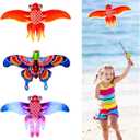 Vodolo Kites for Kids Ages 3-5,Cute Colorful Kid Kites Easy to Fly for Beach Park Outdoor Game Activities,Pocket Mini Kite for Kids Ages 4-8 with Handle