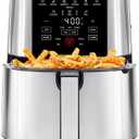 Chefman Air Fryer, TurboFry, 4.7 Liter, Stainless Steel