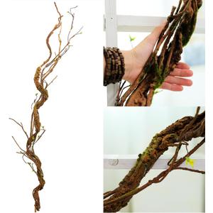 66.9in Flexible Artificial Wall Hanging Plants Tree Trunk Fake Cherry Blossom Branches Wood Twigs Twisted Cane Vine Grape Garland for Wedding Outdoor Garden Home Room Christmas Decoration