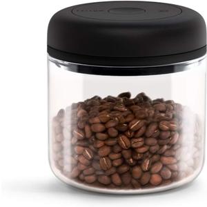 Fellow Atmos Vacuum Coffee Canister & Food Storage Container - 0.7 Liter Canister holds up to 11 oz of Coffee Beans - Airtight Food Storage Containers - Coffee Containers - 0.7 Liter - Clear Glass