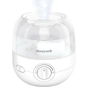 Honeywell Mini Cool Mist humidifier, Easy to Fill and Clean, Humidifier for Small Bedroom, Kids Rooms, Or Office, Ultra Quiet Operation and Auto Shut-Off - White, HUL525W