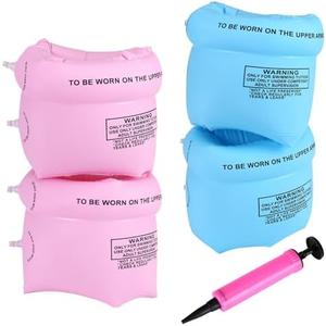 Arm Floaties Inflatable Swim Arm Bands Floater Sleeves Swimming Rings.(2-4-6-8 Pcs)