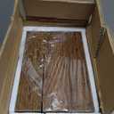 QEEIG Floating Shelves for Wall Bathroom Shelf Bedroom Kitchen Living Room Hanging Book Shelves Small Farmhouse Decor 16 inch Set of 3, Rustic Brown (015-BN3)