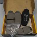 HZ1258 Blue Ceramic Disc Brake Pad Set With Hardware - Compatible With Select Ford Edge; Lincoln MKX; Mazda CX-7, CX-9; FRONT