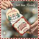 2 x KILYHOME Duck Christmas Ornament 2025 - "Honking Through Snow Ceramic Ornament, Cute Goose Decoration - Rustic Animal Decor, Duck Xmas Holiday Keepsake, Ideas for Goose Lovers